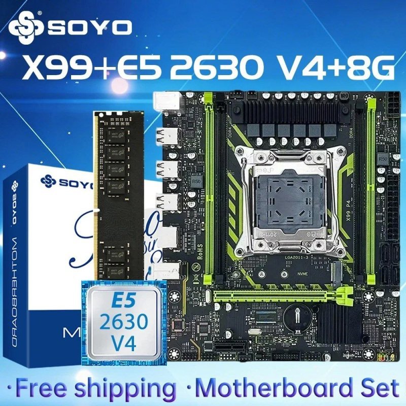 X99 Soyo D4 + Xeon E5 2630 V4 (Sem RAM)