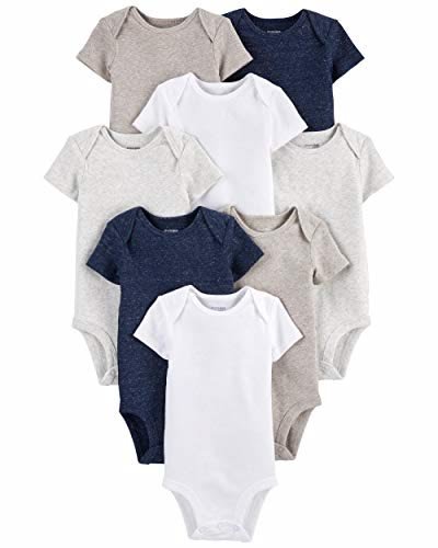Body Pacote com 8 bodies de manga curta Simple Joys by Carter's Unisex Bebê