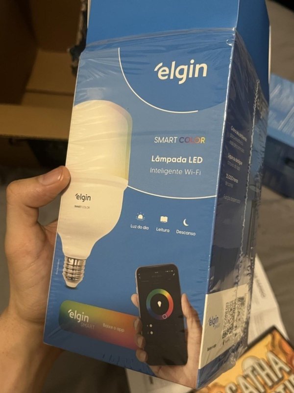 Lâmpada Inteligente Alta Potência 20W Elgin Color RGB Wifi Compatível com Alexa e Google Home