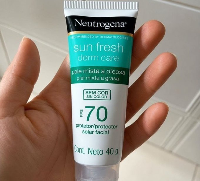 Neutrogena Sun Fresh Protetor Solar Facial FPS 70 40g