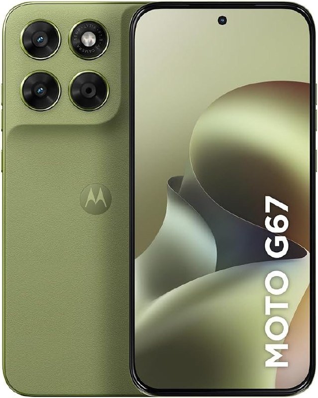 Motorola Moto G67 5G - 128GB 12GB RAM - Câmera 50MP Sony - Verde Claro