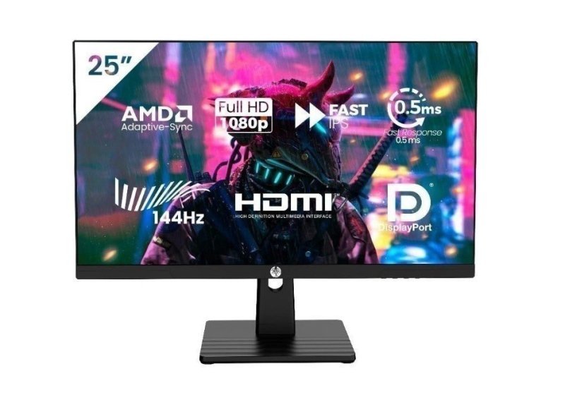 Haiz Monitor Gamer 25'' 144hz 0.5ms 1920x1080 Adaptative Sync FHD HDMI/DP IPS VESA