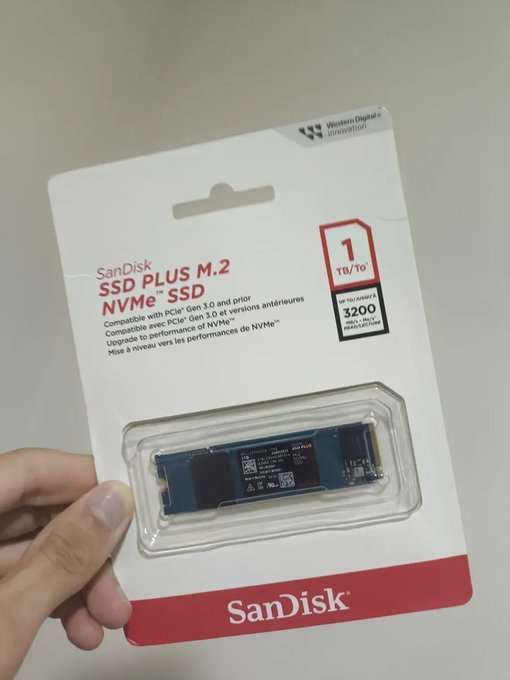 SSD M.2 1TB Sandisk Plus NVME 2280 + Frete Grátis