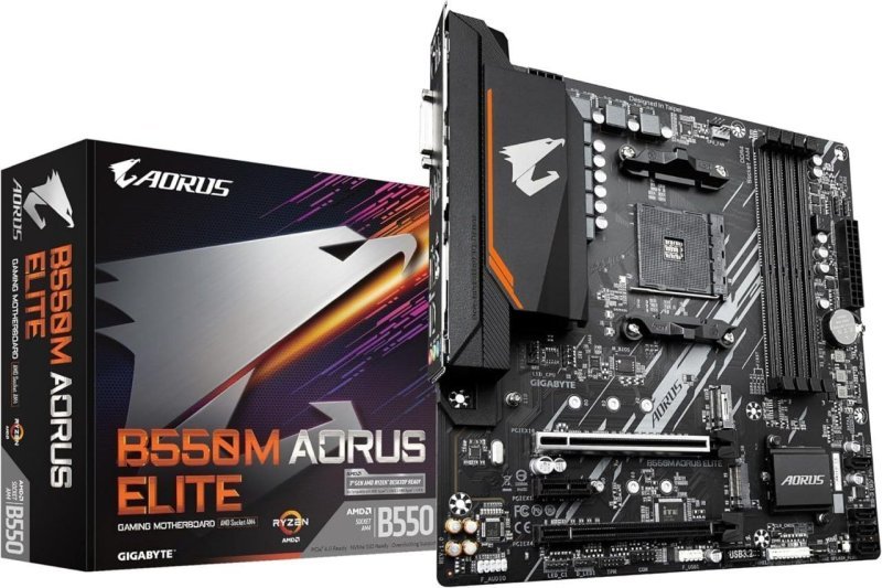 Placa Mãe Gigabyte B550M AORUS ELITE