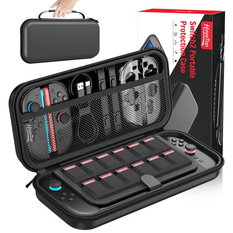 Case Preta HeyStop para Switch 2