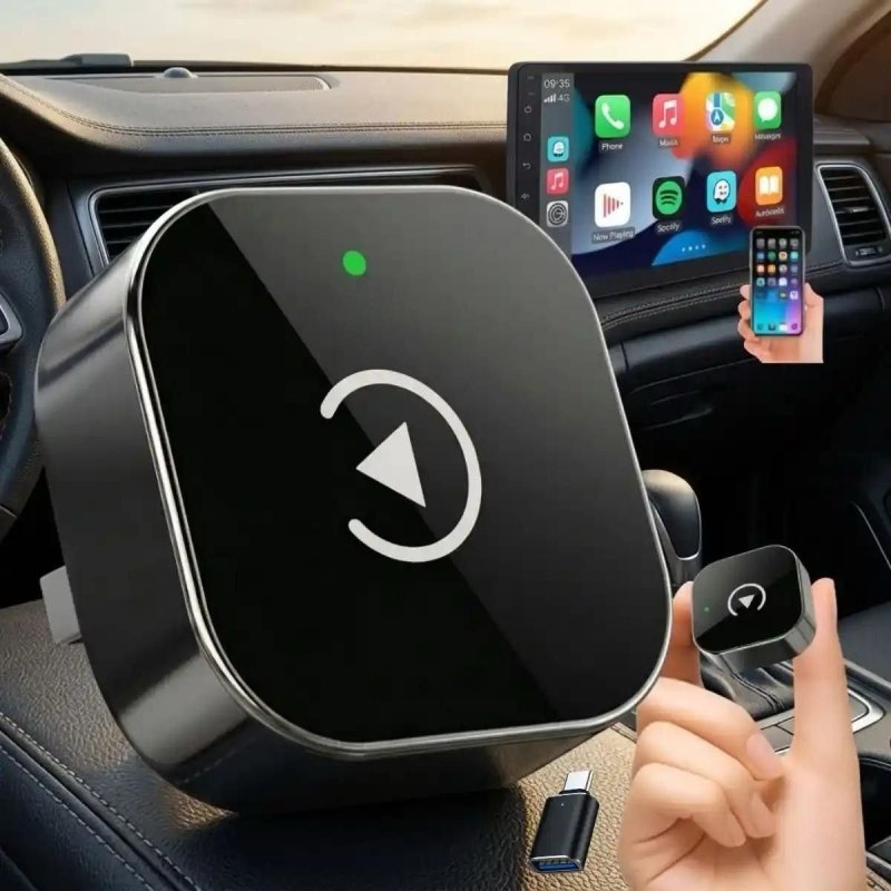 D Densen Carplay Adaptador Sem Fio Car Play Android Auto 2 Em 1 Usb Car Play Wireless Automático + Frete Grátis