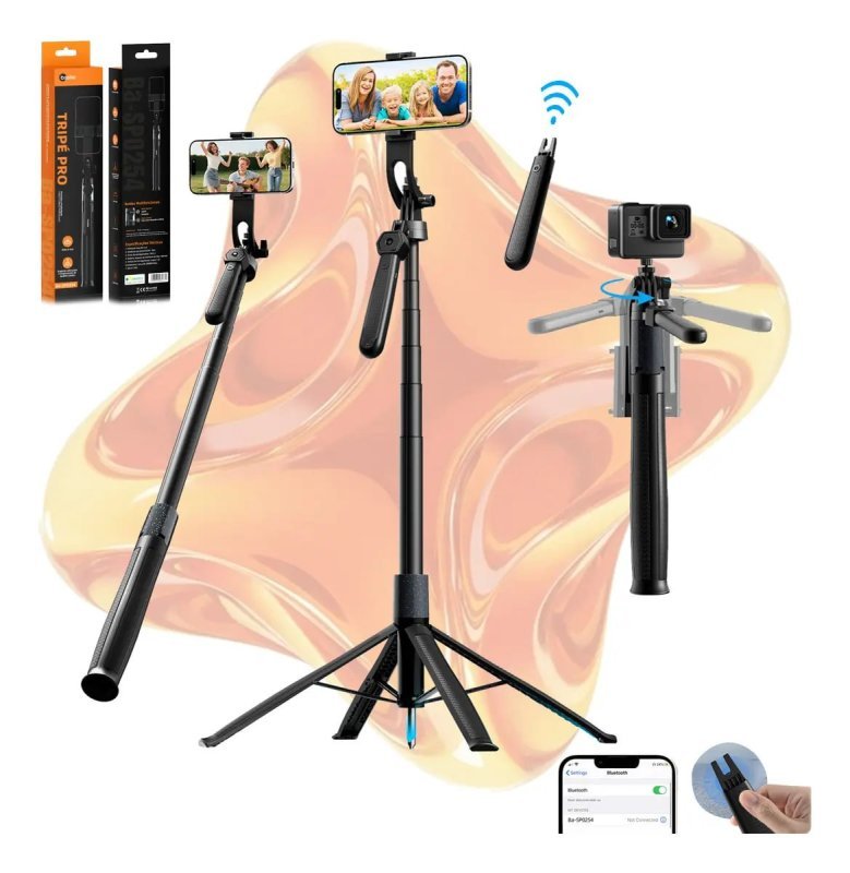 Tripé Basike 1,80m Profissional com Controle Remoto
