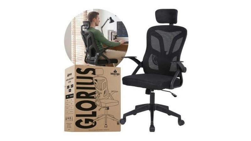 Cadeira De Escritorio Ergonomica Nr17 Glorious Marqs Home