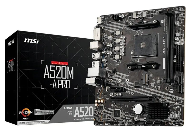 Placa-mãe MSI A520M-A Pro AM4