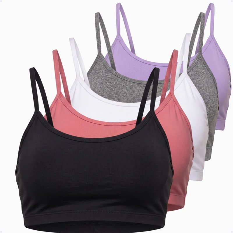Kit 4 Tops Alcinha Sem Bojo Academia Fitness Roupas Feminina + Frete Grátis