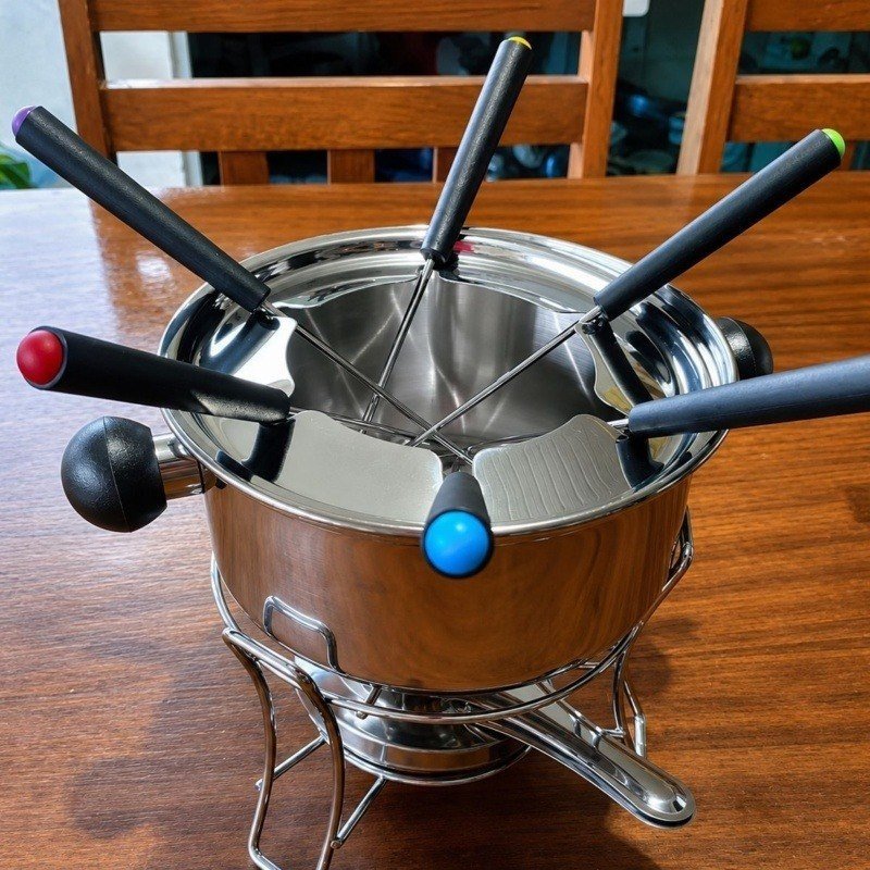 Kit Fondue com 10 Pçs Inox