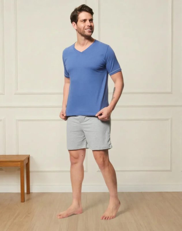 Pijama Masculino Malha Curto Lupo