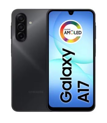 Samsung Galaxy A17 Smartphone 256 GB, 4GB RAM, Black, 6.7", Camera Triple + 13MP Selfie