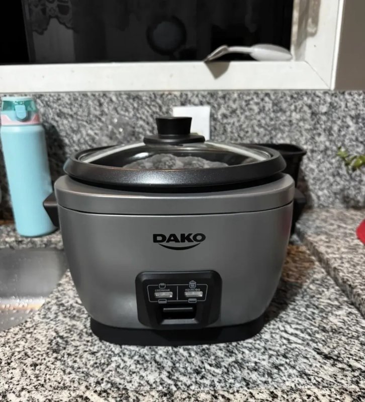 Panela de Arroz Elétrica Dako 700W 4 Litros Cinza