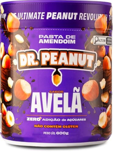 Dr. Peanut Pasta de Amendoim Avelã 600G - Com Whey Protein