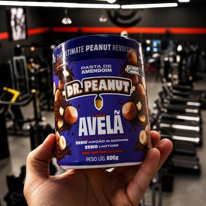 Pasta de Amendoim Dr. Peanut Sabor Avelã com Whey 600g