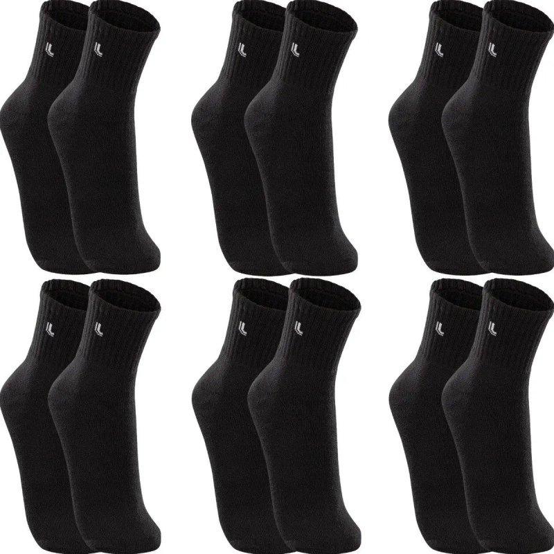 Kit 6 Pares Meias Lupo Cano Médio Esportivas Academia