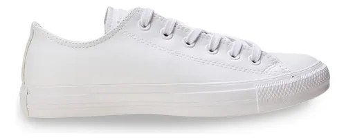 Tênis Chuck Taylor All Star Curto Sintético Converse Branco/branco/branco Liso 42 Br