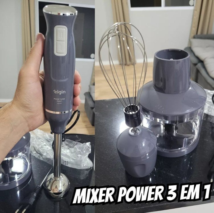 Mixer Power Inox 3 Em 1 600w Elgin Lunar 127v/220v