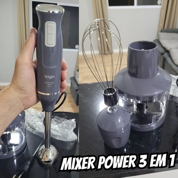 Mixer Power Inox 3 Em 1 600w Elgin Lunar 127v/220v