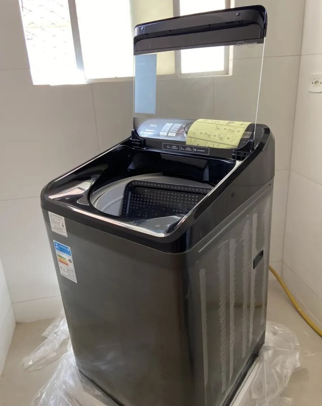 Máquina de Lavar Panasonic 15kg Titânio 220v