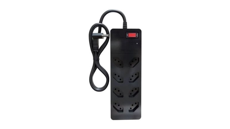 Filtro de Linha com Protetor de Surto Dps iCLAMPER Energia 8 Tomadas 3 Pinos 10 Amperes com Tecnologia Lcf Anti Raio Cor Preto