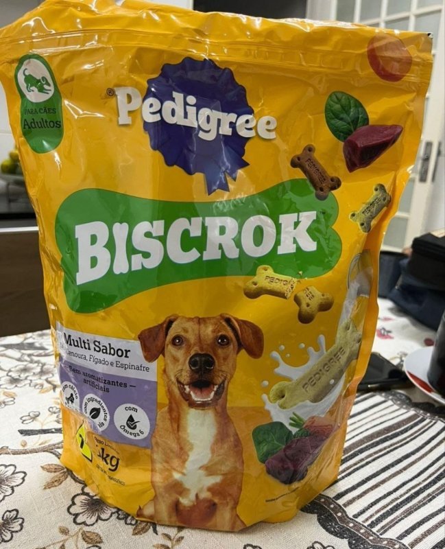 Biscoito Pedigree Biscrok Para Cães Adultos Multi, 1 kg