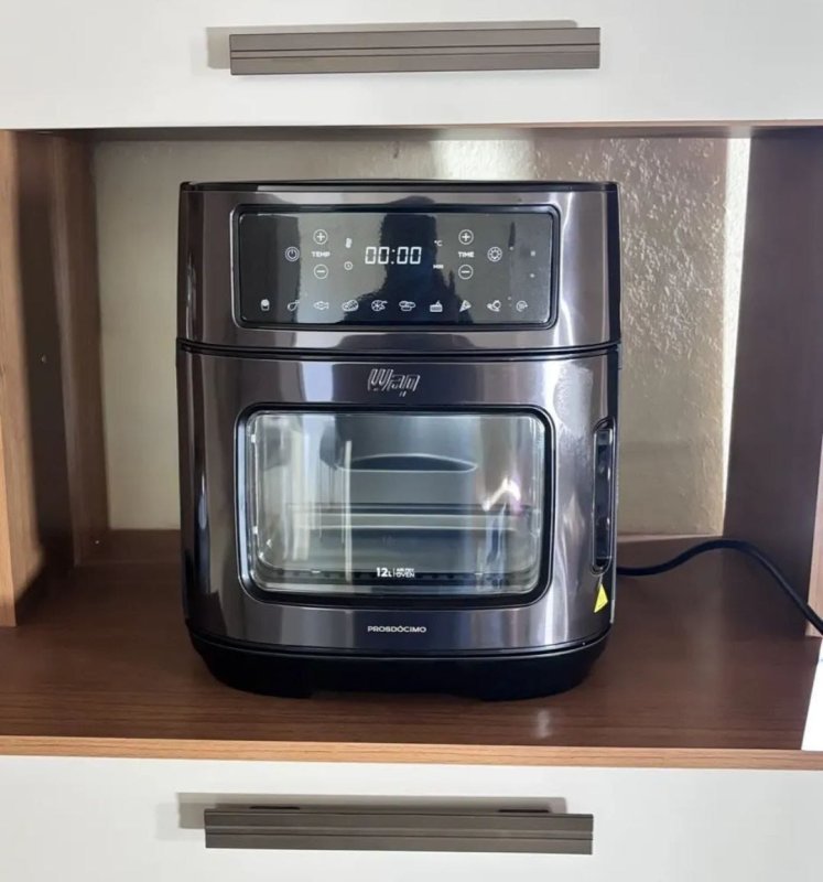 Fritadeira Elétrica Air Fryer Oven Black INOX WAP 12 Litros