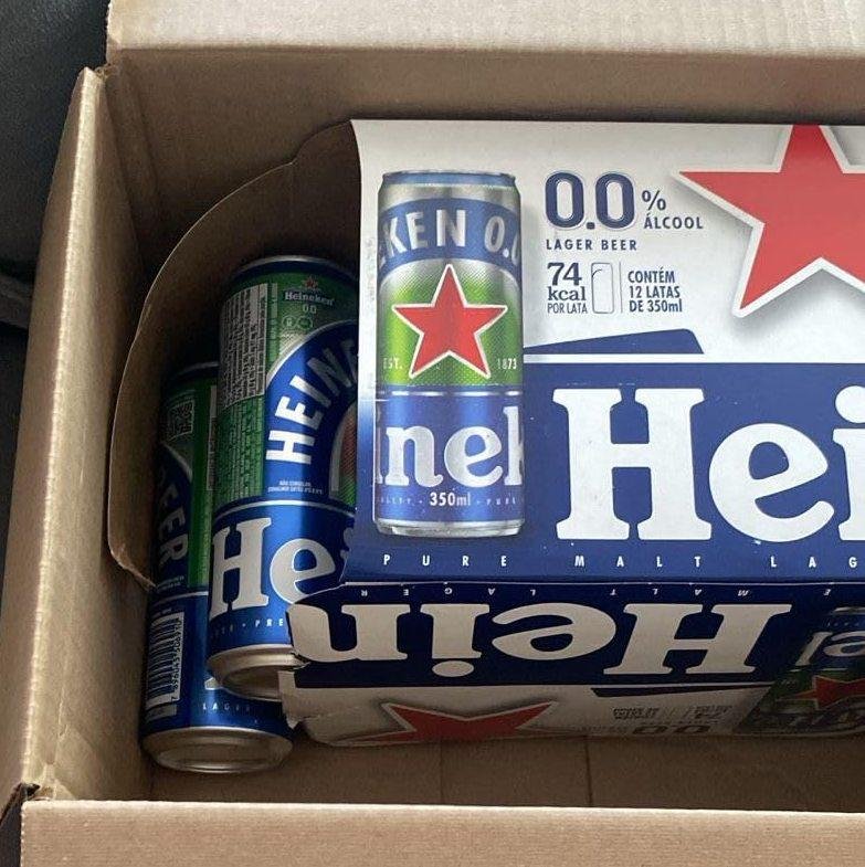 Heineken Cerveja Zero Lata 350ml Pack 12 Unidades