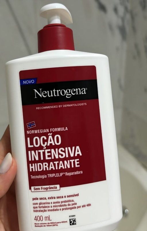 Neutrogena Hidratante Corporal Intensivo Norwegian, Sem Fragrância, 400ml