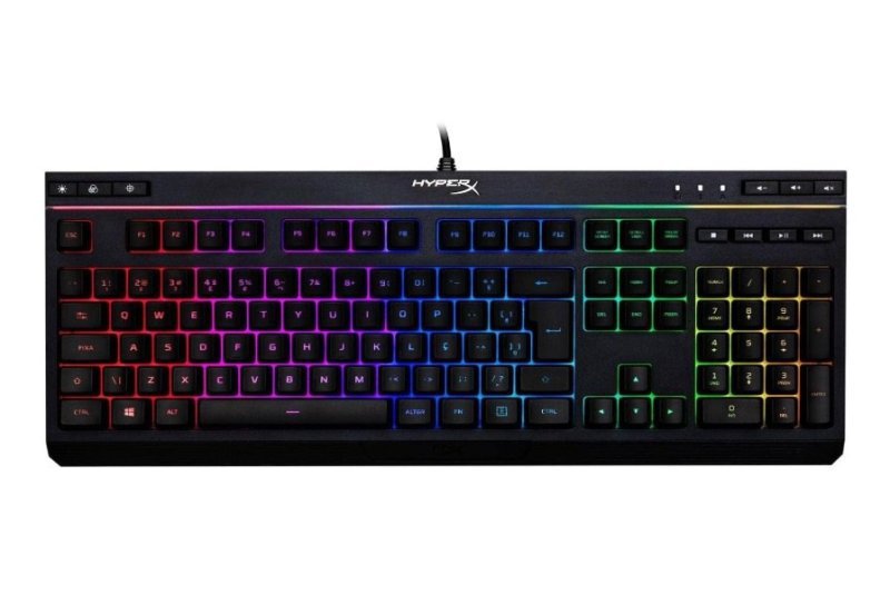 Teclado Gamer HyperX Alloy Core RGB, ABNT2, PRETO