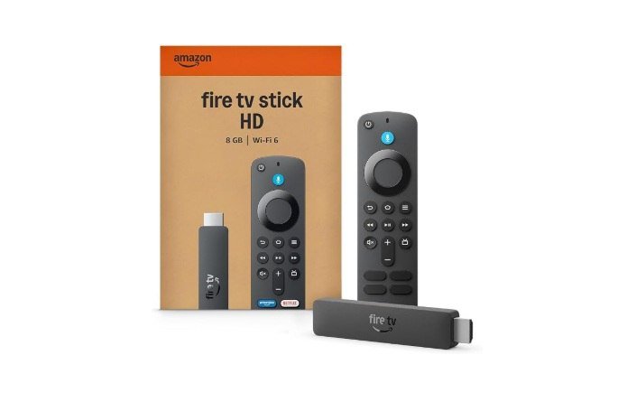 Amazon Fire TV Stick HD (modelo mais recente), Controle Remoto por Voz com Alexa, Preto