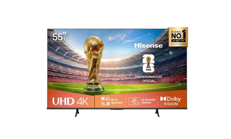 Smart TV Hisense 55" 4K HDR10+ Dolby Atmos 55A6NV