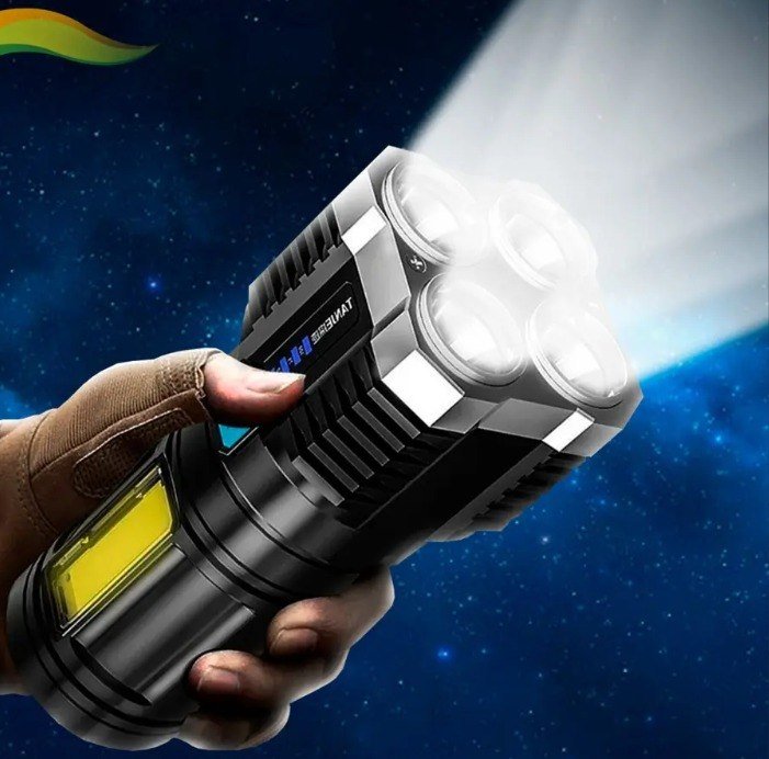Lanterna Tática Recarregável Mais Forte Do Mundo Sítio Led + Frete Grátis