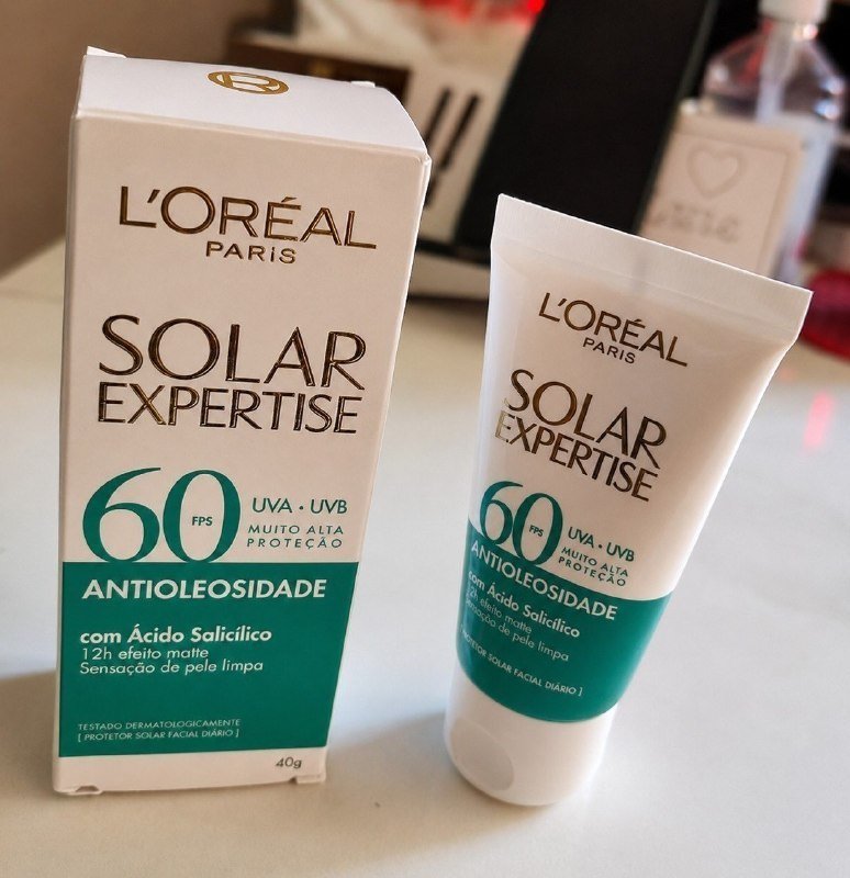 L'Oréal Paris Protetor Facial Solar Expertise Antioleosidade FPS 60, 40g