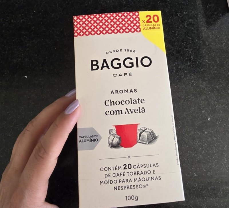 Cápsulas de Café Baggio Aroma Chocolate com Avelã 20 cápsulas