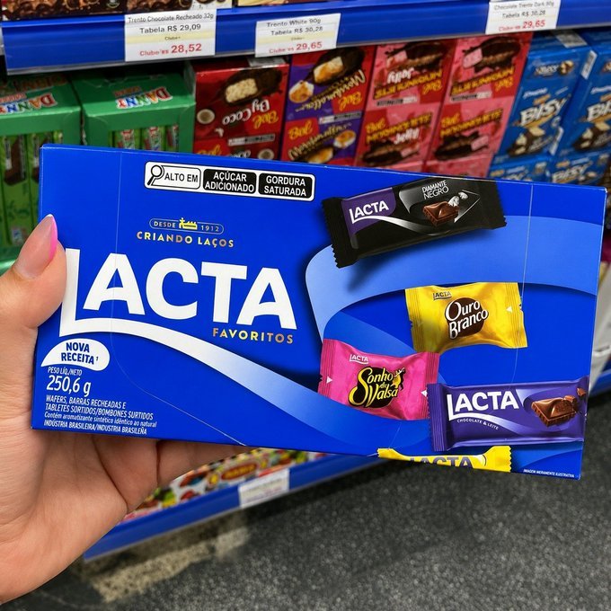 Caixa Lacta Favoritos 250g + Frete Grátis