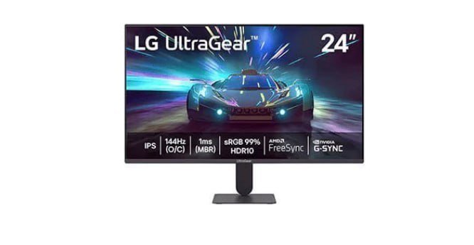 Monitor LG UltraGear 24" IPS FHD 144Hz 1ms