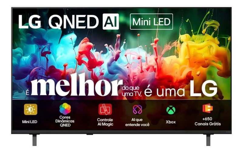 LG QNED70 55" 4K Mini LED - Processador α7 Ger9 - Google Gemini