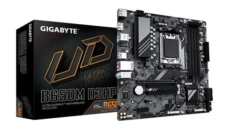 Placa Mãe Gigabyte AMD Am5 B650m Ultra D3hp 4xddr5 Matx Preto