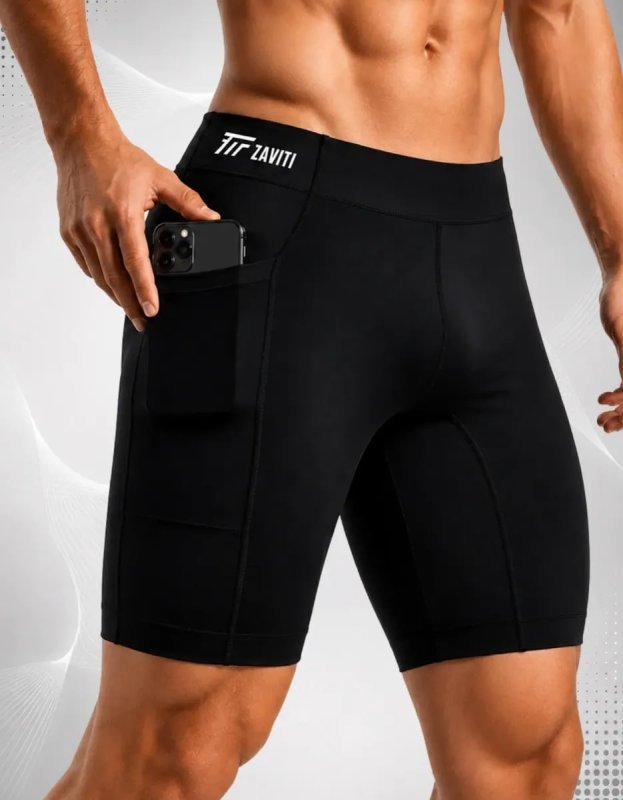 Bermuda Térmica Masculina Antiassadura com Bolso – Corrida e Bike