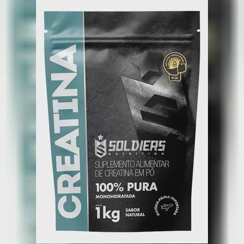 Creatina 1kg Suplemento Monohidratada em pó 100% Pura - Soldiers Nutrition