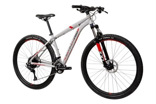 Caloi Bicicleta Aluminum Pro, Aro 29, Tamanho 17, Câmbio Microshift 20 Velocidades, Branca