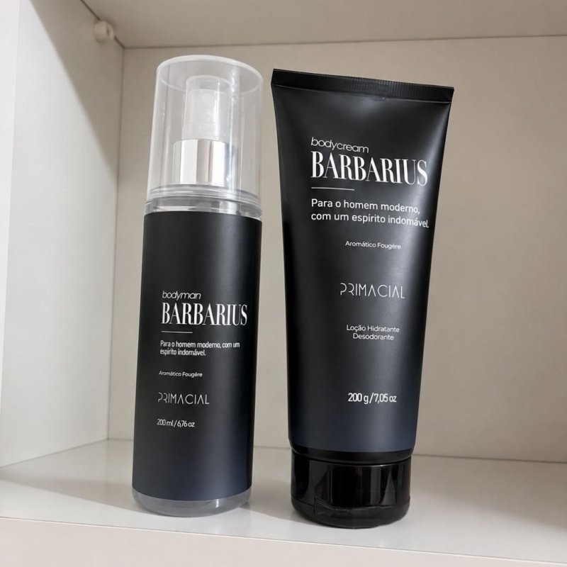 Kit Body Splash Barbarius + Hidratante