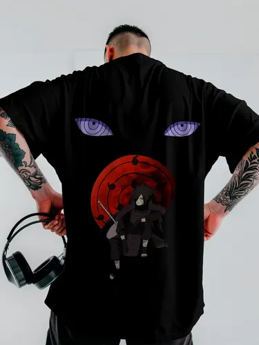 Camiseta Oversized Naru Madarauchiha Unissex Dtf Ref4669