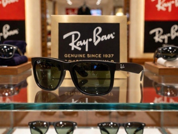 Óculos de Sol Ray-Ban Justin Verde Escuro + Frete Grátis