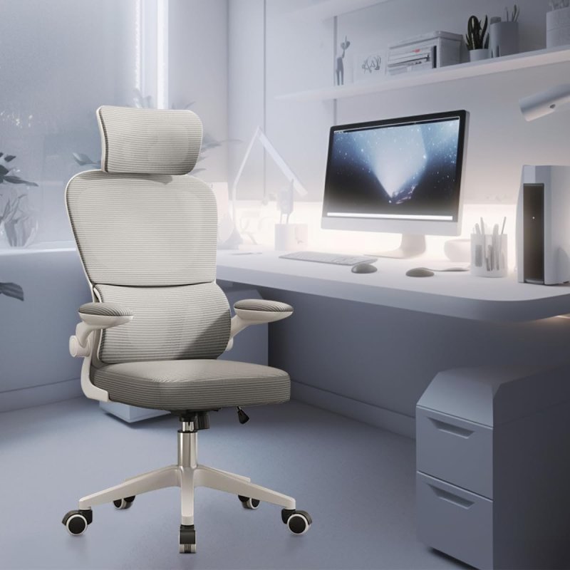 Cadeira de escritório design ergonômico com suporte lombar