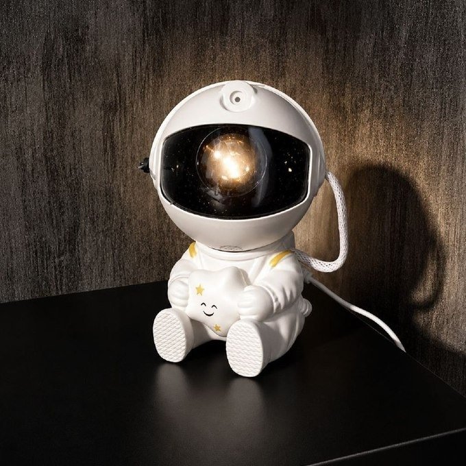 Projetor Astronauta de Galáxia e Estrelas LED com Controle Remoto