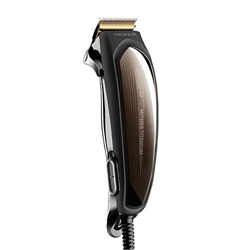 Cortador de Cabelo Mallory Mithos Titanium 6,5W, Com 13 Acessórios, Lâminas de Titânio - 127V