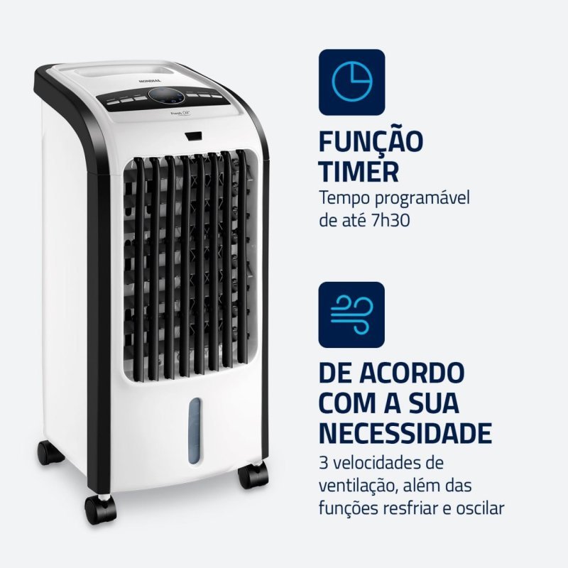 MONDIAL Climatizador Flash Air 80W - Branco/Preto